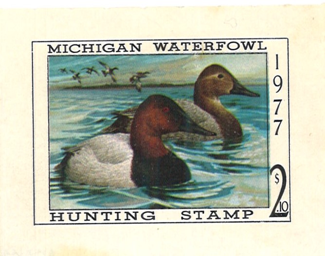 (image for) Michigan 2 Duck State Stamp MNH CV $100.00